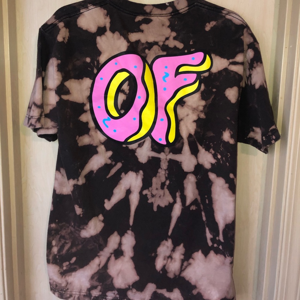 Custom Bleach Dyed Odd Future Logo Tee